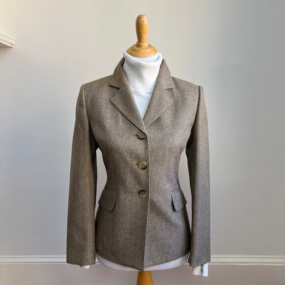 Le Suit Classic Neutral Blazer and Dress Pants Business Suit Set Women's 8P - Picture 2 of 13